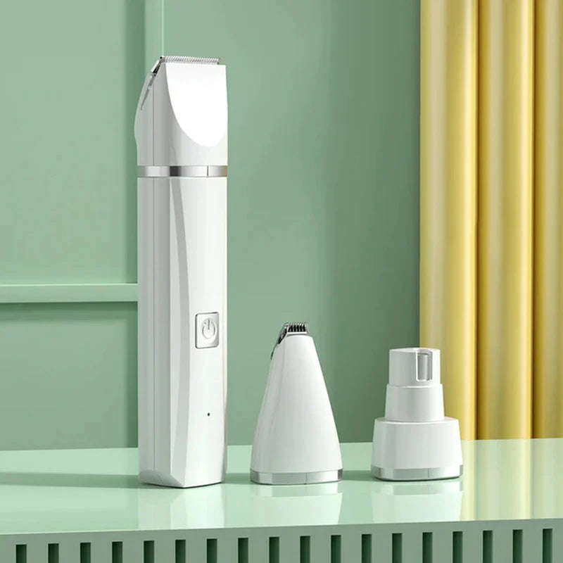 ... 4 in 1 Electric Pet Grooming Kit - Hair Trimmer, Clippers, Nail Grinder for Cats & Dogs