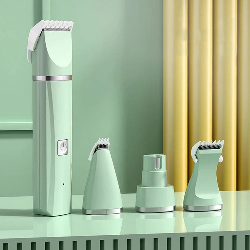 ... 4 in 1 Electric Pet Grooming Kit - Hair Trimmer, Clippers, Nail Grinder for Cats & Dogs