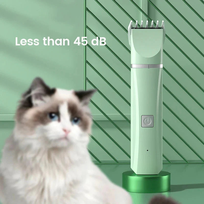 ... 4 in 1 Electric Pet Grooming Kit - Hair Trimmer, Clippers, Nail Grinder for Cats & Dogs